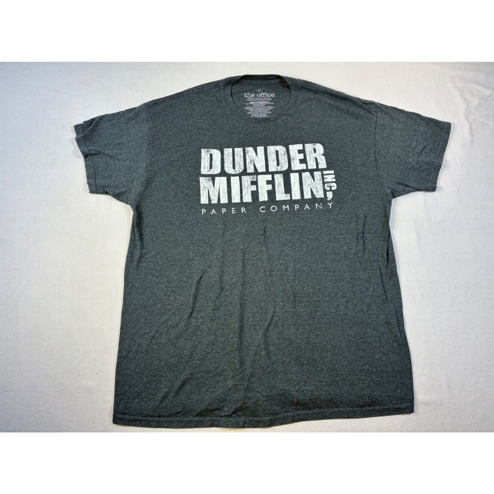 Bundle Ripple Junction The Office Dunder Mifflin Shirt XL and Beanie Gray Blue